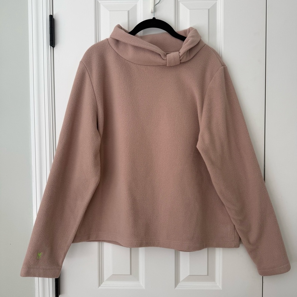 Dudley Stephens Blush Pink Fleece Pullover Women’s Top Cozy Chic Size XXL - Picture 2 of 11